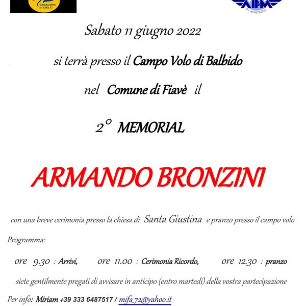 2° Memorial Armando Bronzini